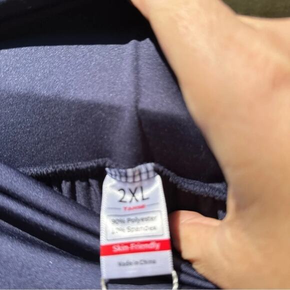 Fa TARSE Navy Soft harem, lightweight, pants, stretchy, soft pockets, plus size - Picture 4 of 9